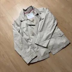 GapKids ベージュ ダブルブレストコート 160