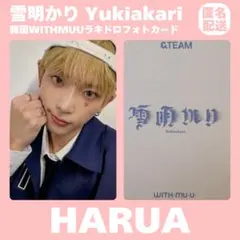 &TEAM HARUA 雪明かり 韓国 WITHMUU ラキドロ トレカ 匿名