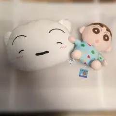クレヨンしんちゃんぬいぐるみ もふぐっとフェイス型ぬいぐるみ シロ 2個セット