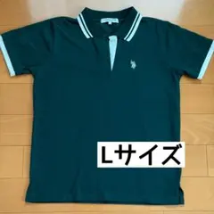 U.S. POLO ASSN. ポロシャツ グリーン 緑 レディース　L