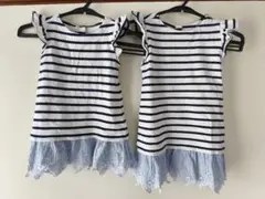 Baby GAPストライプワンピース 2枚セット 70cm＆90cm お揃い