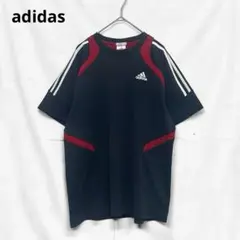 【adidas】アディダス CLIMACOOL Tシャツ ネイビー レッド L