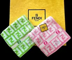 新品・未使用FENDI コットン&シルク タオルハンカチセット