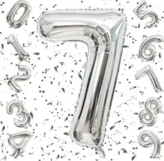 数字 バルーン 風船 誕生日 ナンバー7 40インチ パーティーグッズ
