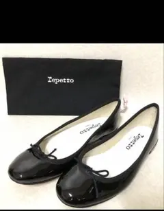 レペット Repetto バレエシューズ エナメル ブラック 38 - メルカリ