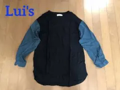 Lui's 長袖カットソー ブラック・ブルーのサムネイル
