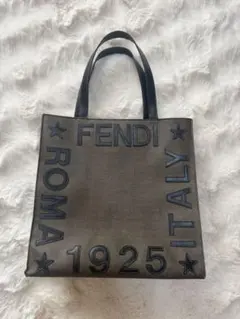 FENDI ペカン柄 チェック柄 トートバッグ 1925 フェンディ - メルカリ