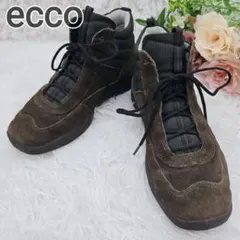 ✨極美品✨ecco エコー 撥水 スエード ハイカットスニーカー 23cm 3E