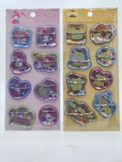 正規品　マイメロディー　ポムポムプリン　ウォーターシール 8枚セット