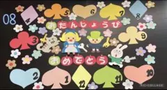 お誕生日表　壁面飾り　保育園幼稚園　早割り中