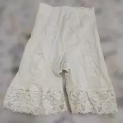 アイボリー レース付き 骨盤ガードルМサイズ補正下着　日本製