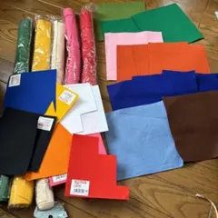 フェルトまとめ売り.大判.洗えるフェルト.圧着式