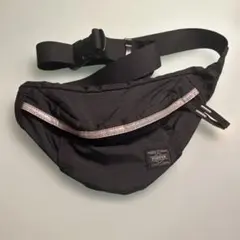 PORTER ブラック ウエストポーチ