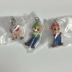 めじるしアクセサリー マリオ ルイージ キノピオ 3個セット