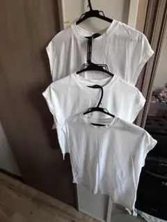 無印良品 MUJI Mサイズ　ホワイト 半袖Tシャツ 3枚セットのサムネイル