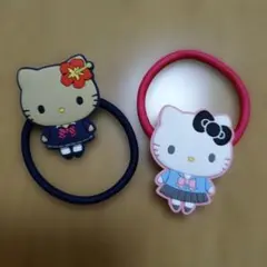 サンリオ　キティちゃん　ヘアゴム　制服キティ　２点セット♥