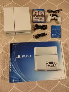 PS4 本体 500GB 動作良好 メンテ済 コントローラ、ソフト付 欠品なし