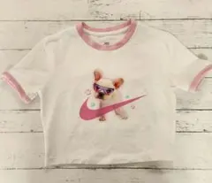 Nike 犬イラスト クロップドTシャツ