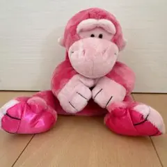 NICIニキゴリラペンケース ピンク ぬいぐるみ筆箱 フィギュアポーチ かわいい