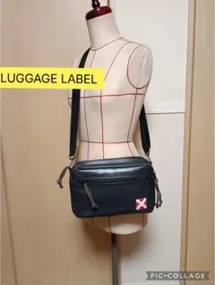 LUGGAGE LABEL ラゲッジレーベルショルダーバッグ ブラックのサムネイル