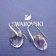 SWAROVSKI　スワロフスキー　ドロップピアス　ピンク　クリスタル　大粒