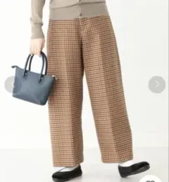 BEAMSBOY ガンクラブチェックパンツ　サイズ1