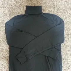 ユニクロU タートルネックセーター　 L ダークグリーン　カシミヤ