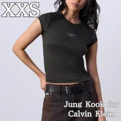 新品✨XS CalvinKlein ジョングク CKJK モノロゴ Tシャツ 黒 - メルカリ