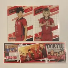 【黒尾鉄朗/孤爪研磨】ハイキュー　音駒　カード　ロングステッカー