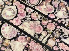 切売 1575★ 海外 マスキングテープ マステ PET 装飾 花 人物 贝壳光