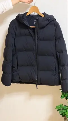 UNIQLO フード付きダウンジャケット Mサイズ ブラック