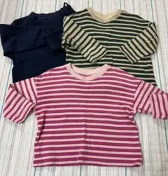 UNIQLO 長袖 カットソー 3点セット 90cm