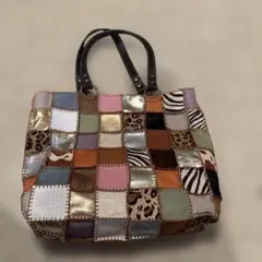 パッチワークデザイン ショルダーバッグ