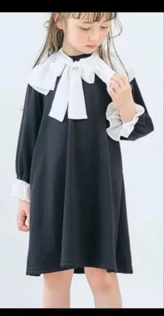 après les cours 2wayブラックワンピース