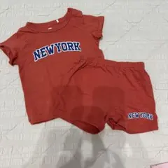 西松屋 NEW YORK Tシャツ ショートパンツ セットアップ 80