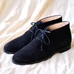 TOD'Sトッズ ブラックスエードチャッカブーツ36のサムネイル