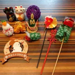 正月飾りセット 10点＋おまけ付き！