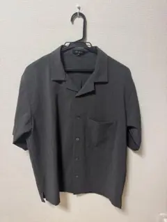 PLST ダークグレー 半袖シャツ M