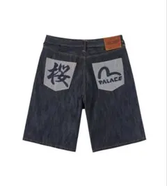 新品】EVISU x PALACE デニムショートパンツ 30インチ - メルカリ