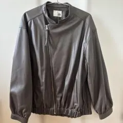 フェイクレザー　レザージャケット