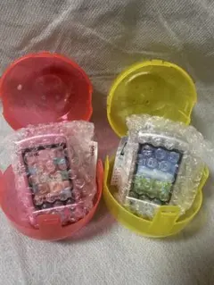 なつかしのガラケーマスコット スライドType ピンク シルバー 2種セット