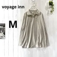 【ボヤージュ】voyage inn レースアップ スキッパー 長袖カットソー Mのサムネイル