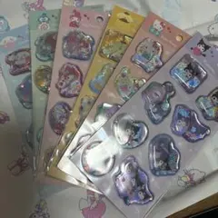 【新品未開封24時間以内発送】サンリオ　ウォーターシール 6枚セット