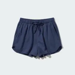 ユニクロ ウルトラストレッチアクティブエアリーショートパンツ ネイビー S