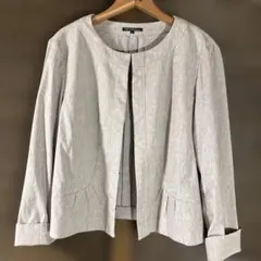 23区 ノーカラージャケット 48 麻