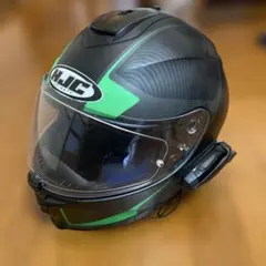 明るい黒と緑 バイクヘルメットフルフェイス四季Bluetooth付き 明るい黒と緑 バイクヘルメットフルフェイス四季Bluetooth付き - メルカリ