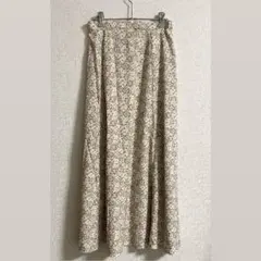 fifth 花柄　スカート　フレア　ロング　マキシ　ゴム　白　未使用のサムネイル
