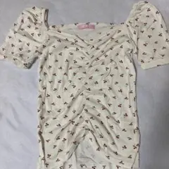 W♡C さくらんぼ柄 半袖トップスのサムネイル
