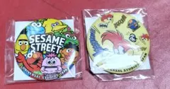 ユニバーサルスタジオジャパン　セサミストリート ウッドペッカー缶バッジ セット