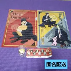 マッシュル✕くら寿司　クリアファイル２種　缶バッチ１種